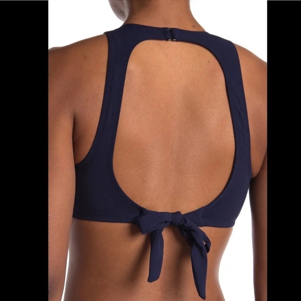 NWOT Robin Piccone Ava High Neck Cutout Tie
Bikini Top - Picture 2 of 8